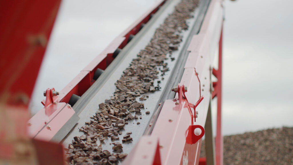 Cleaned aggregates from soil washing,