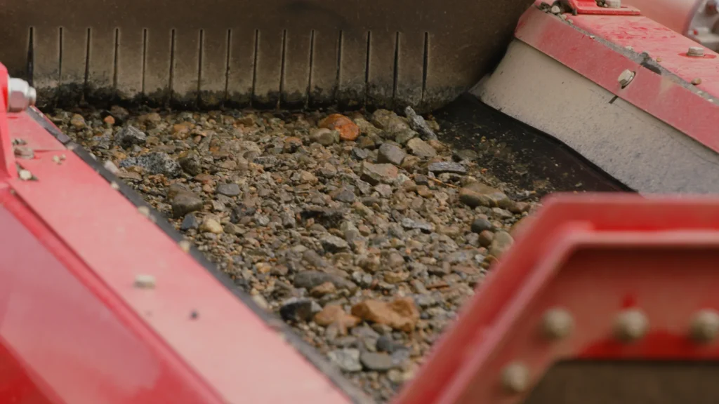 Close-up of wet gravel