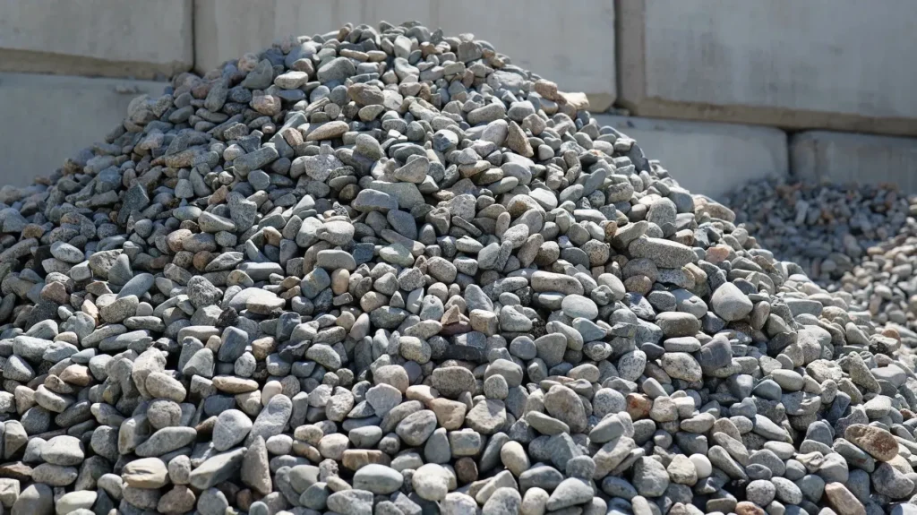 Close-up of recovered Aggregates from TrackWash Pro