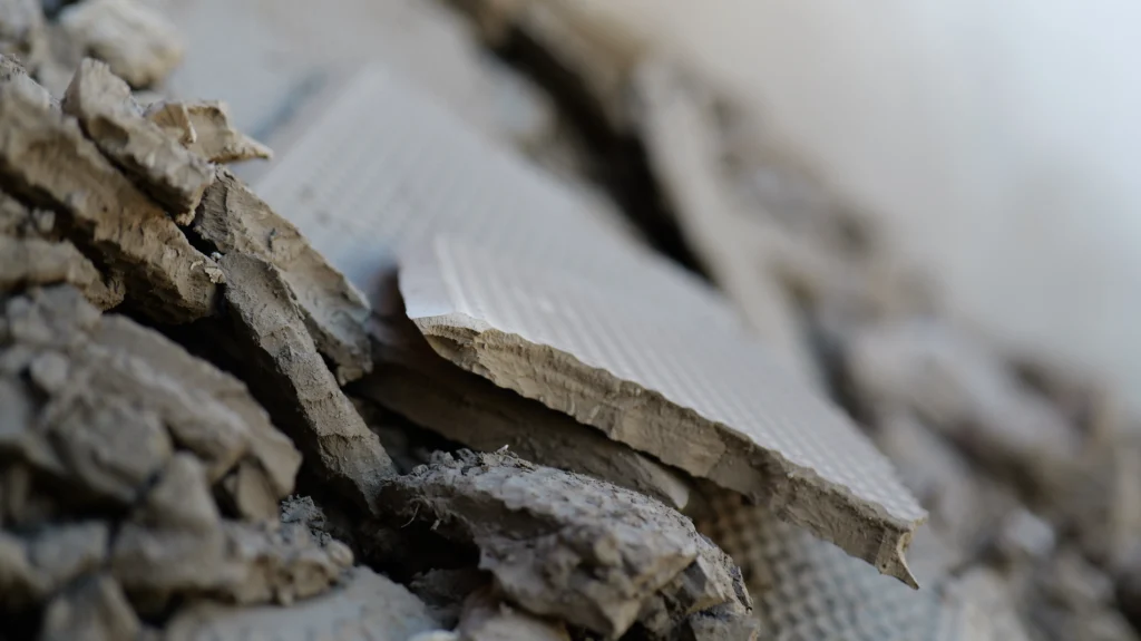 Filter Cake from Tyrone International's Filter Press at Headlands Environmental