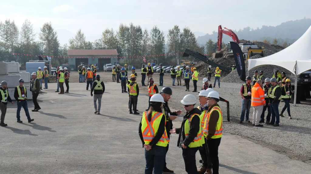Attendees on the site grounds at the RECLAIM event