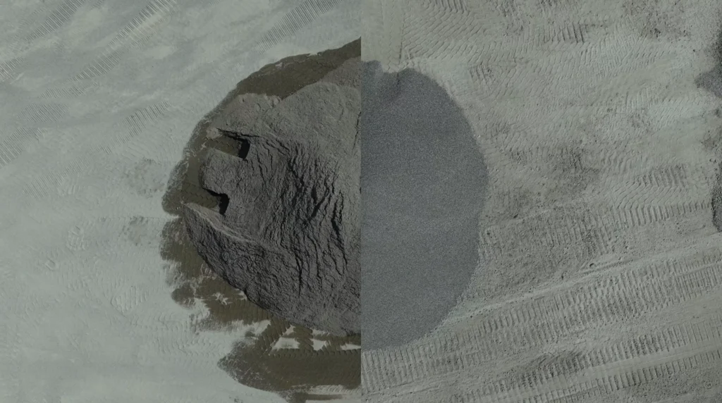 Recovered aggregates and sands from TrackWash Pro at Headland Environmental